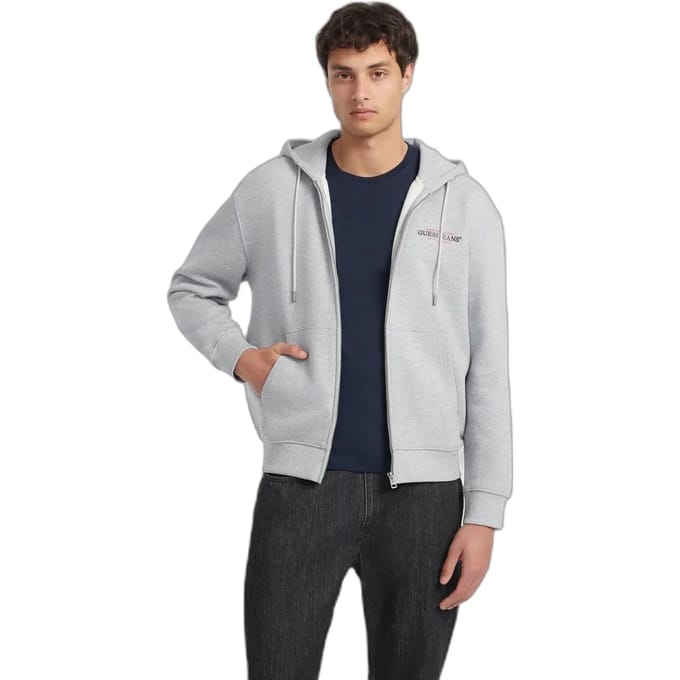 Hooded sweatshirt met rits Guess Reg Am Trad