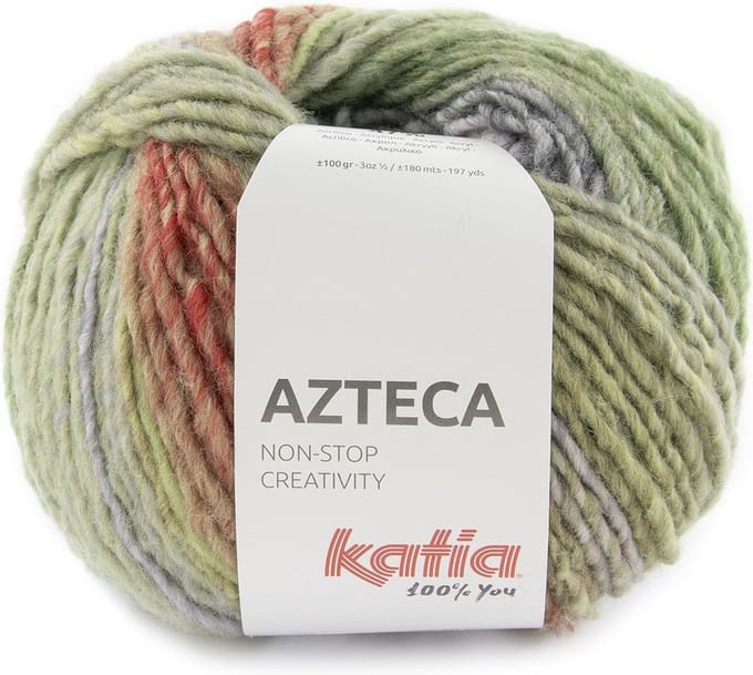 Katia Azteca - 7881 rode besjes - Wol/Acryl Garen