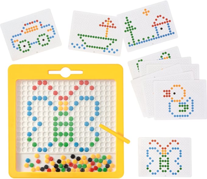 Eduplay magnetisch speelgoed - Magnetisch dots bord met kaarten.