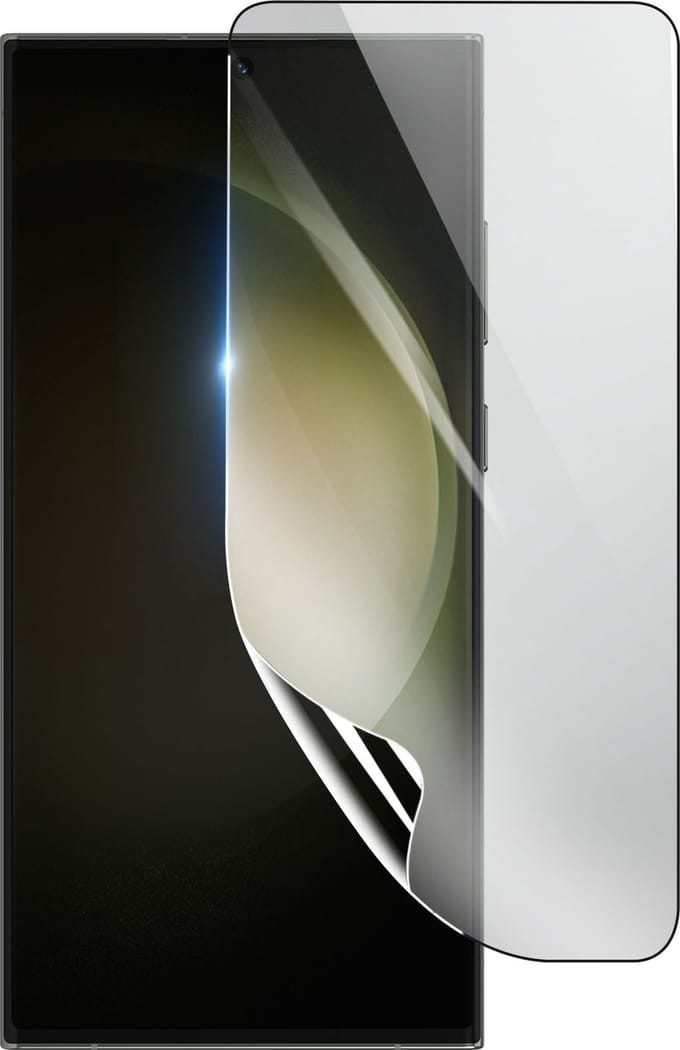 3mk, Geschikt voor Samsung Galaxy S23 Ultra, Schokbestendige Hydrogel Screenprotector, Transparant
