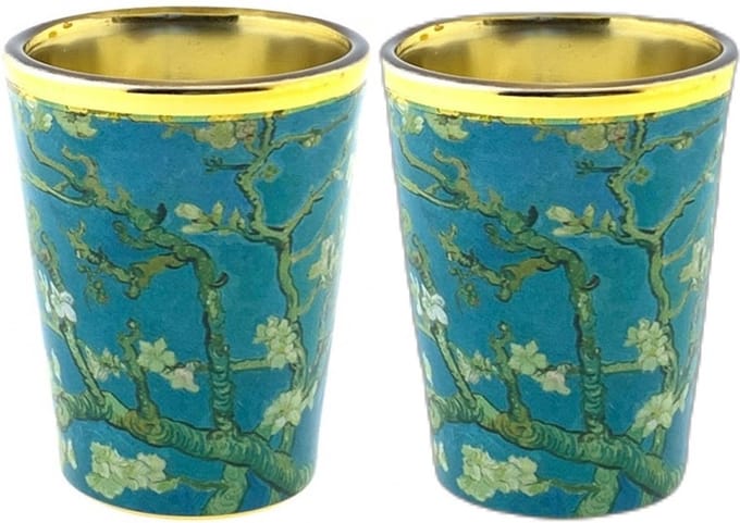Set van 2 shotglaasjes Vincent van Gogh Amandelbloesem