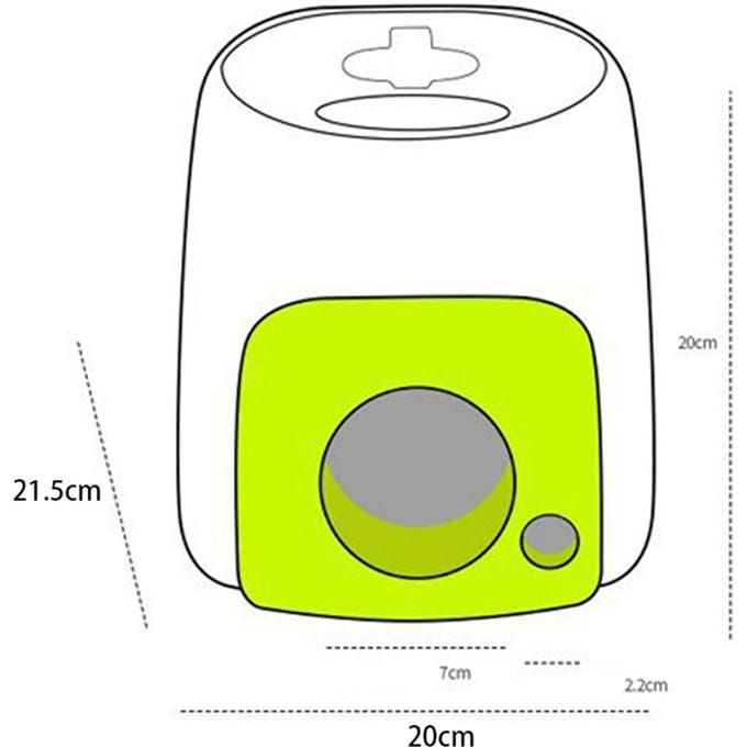 Machine à lancer des balles pour chien Machine à lancer des balles de tennis interactive pour intérieur extérieur yellow