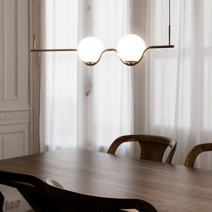 FARO BARCELONA Design-hanglamp Le Vita, LED 2-lamps