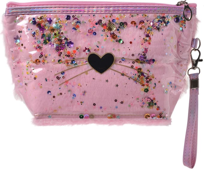 Juleeze Toilettas Dames Hart 23x13 cm Roze Polyurethaan