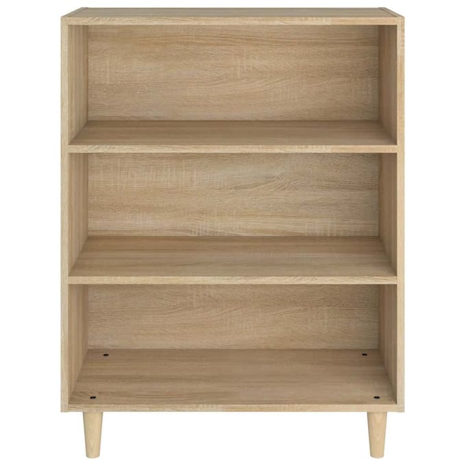 vidaXL - Dressoir - 69,5x32,5x90 - cm - bewerkt - hout - sonoma - eikenkleurig