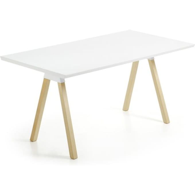 Kave Home Stick - Eetkamertafel - Wit - 180 x 90 cm