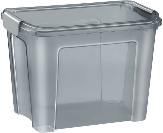 CEP Opbergbox SHADOW, 18 liter, transparant rookgrijs
