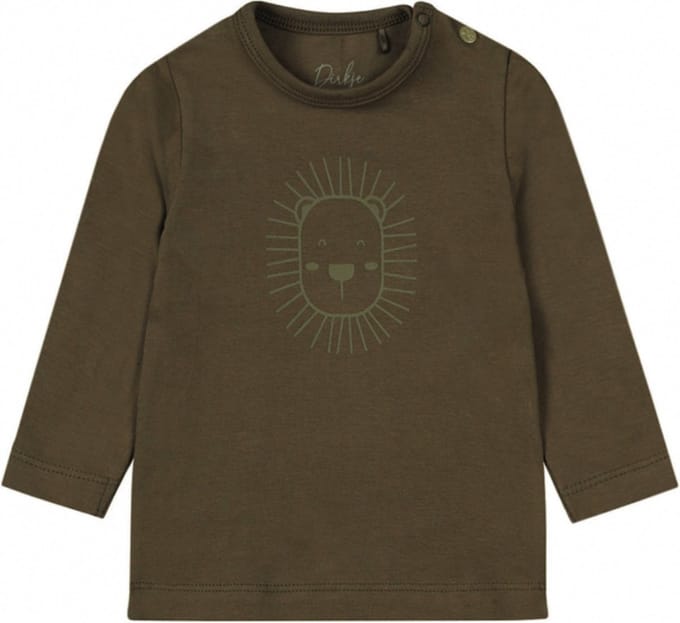 Dirkje faded green shirt leeuw