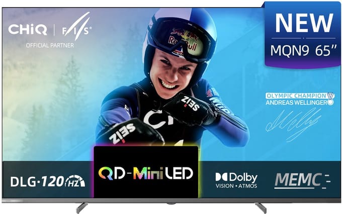 CHiQ M65QN9G - Smart TV 65 Inch - QLED Mini LED - UHD 4K - Google TV 5.0 - Dolby Vision - MEMC