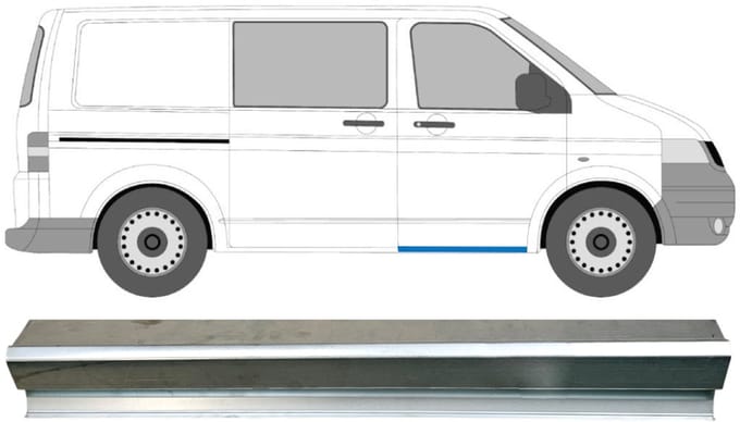Reparatie dorpel voorste deuren voor Volkswagen Transporter T5 2003-2015