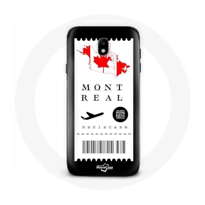 Samsung Galaxy J3 2017 Case Vliegticket Montreal Canada