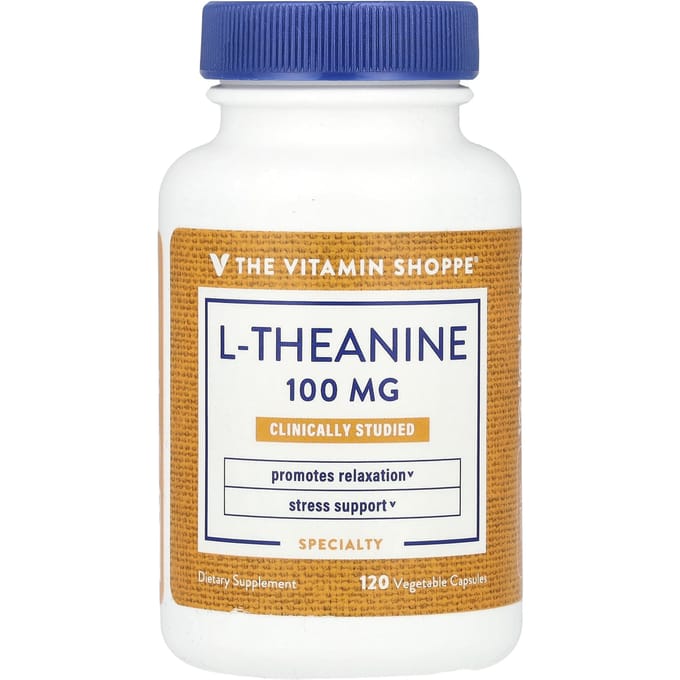 The Vitamin Shoppe, L-théanine, 100 mg, 120 capsules végétariennes