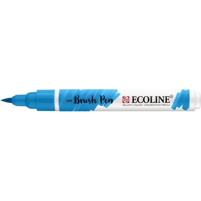 Ecoline - Brushpen - Pruisisch blauw - 508Talens