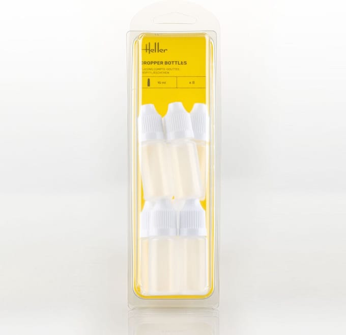 Heller Hobbyverf - 99015 Hobby Druppelflessen voor Verf 10 ml - 8 stuks Verf potje - 8 ml