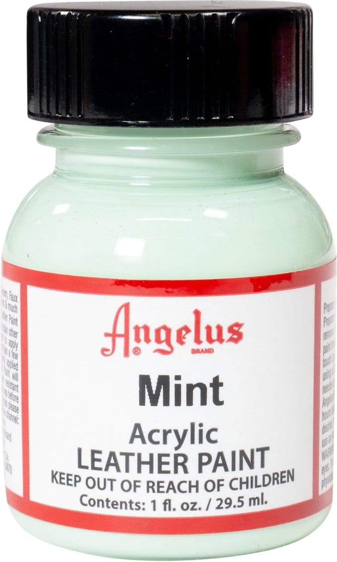 Angelus Leather Acrylic Paint - textielverf voor leren stoffen - acrylbasis - Mint - 29,5ml