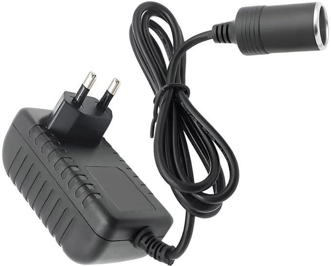 Allecto - AC naar DC Converter - 220V naar 12V Adapter - Sigarettenaansteker Transformator - Zwart - Auto Accessoire - Ideaal voor Auto's - Compact...