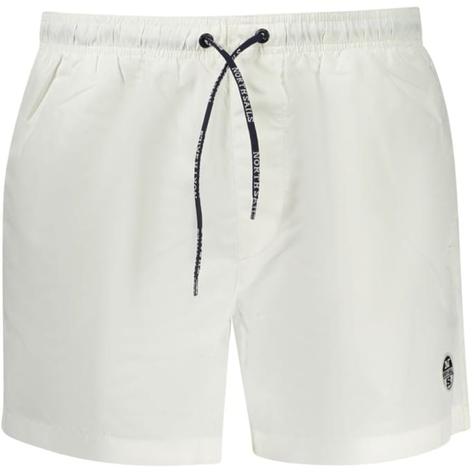 North Sails Witte Polyester Heren Zwem Boxer