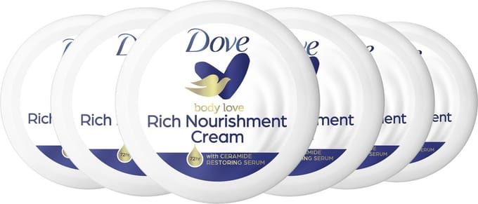 Dove - Body Love Bodycreme - Rich Nourishment - 6 x 150 ml