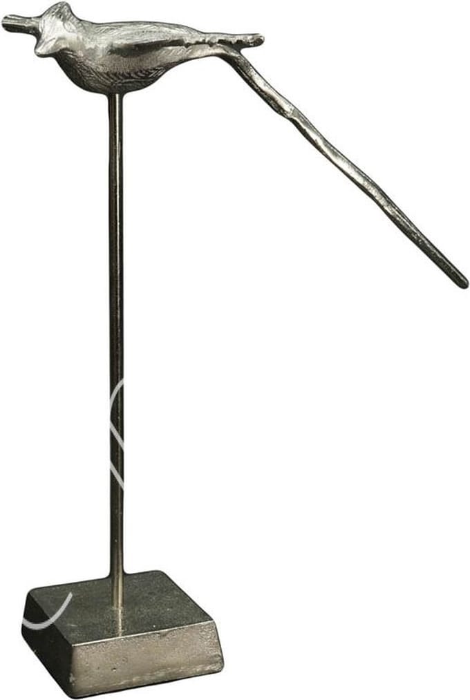 Decoratieve vogel op standaard ALU RAWNI 33x25x43