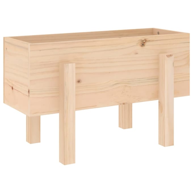 vidaXL - Plantenbak - 62x30x38 - cm - massief - grenenhout