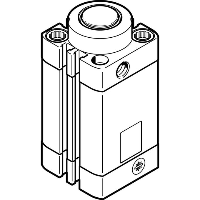 Festo Stoppercilinder 32mm Boring 20mm Slag Dubbelwerkend - 576100 - P2EYX