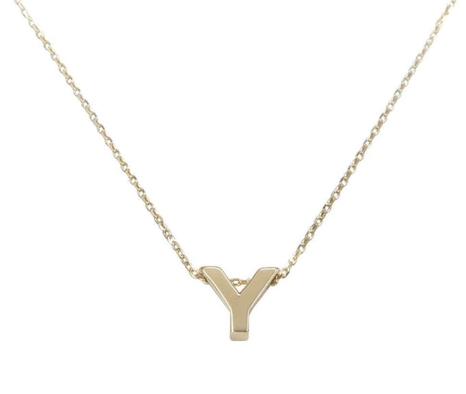 Gouden ketting met Y hanger