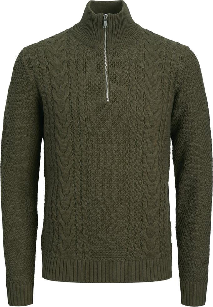 JACK&JONES - JJCRAIG KNIT HALF ZIP - Heren - Gebreide truien
