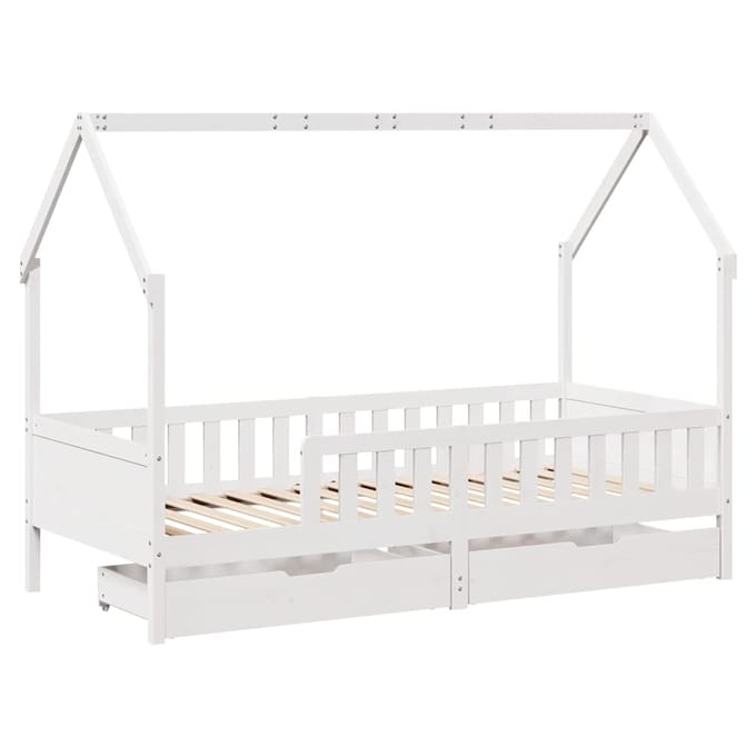 vidaXL - Kinderbedframe - 90x200 - cm - massief - grenenhout