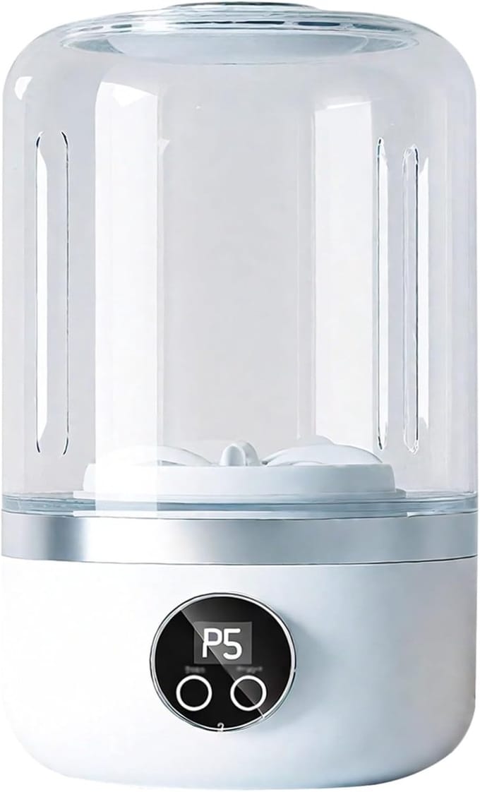 Mini Wasapparaat - Draagbare Wasmachine - Ondergoed Wassen - Zachte Kledingzorg - 21x14x13 cm - Wit