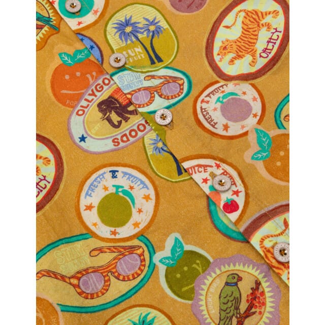 Oilily Bikkel Blouse- maat98/3T Amber Gold