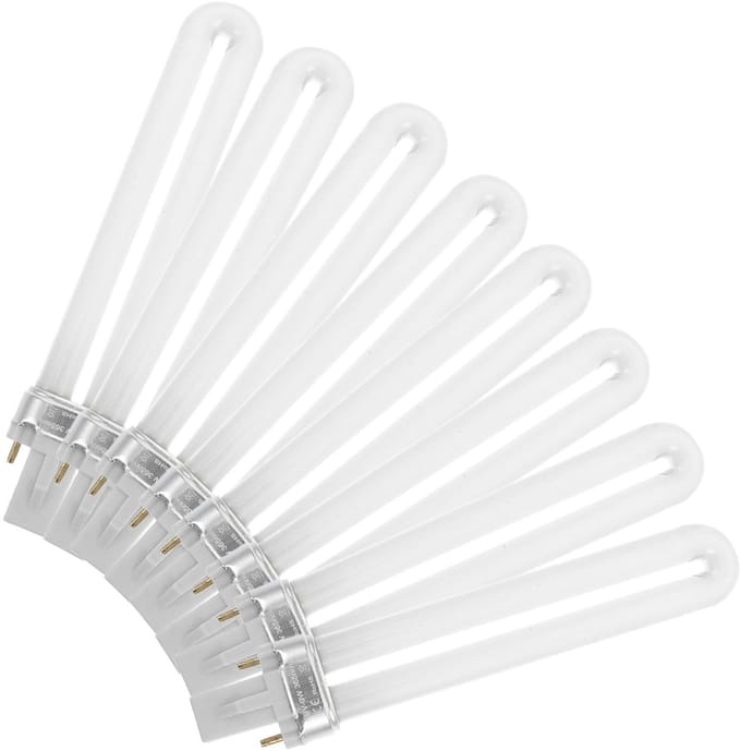 Dailygoods - Set van 8 Vervangingsbuizen voor 9W Gelnagellampen
