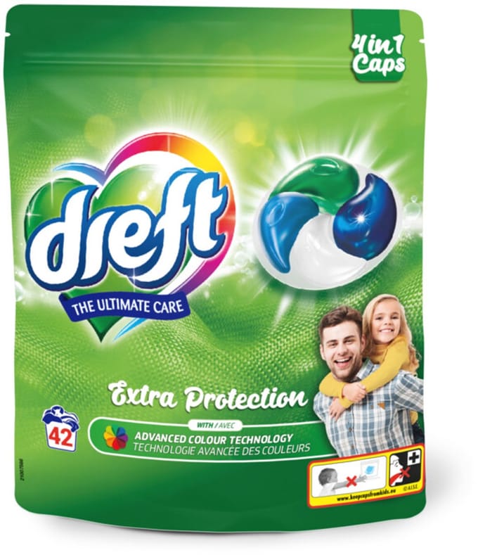 DREFT Wasmiddel Capsules Ultimate Care - 42 stuks