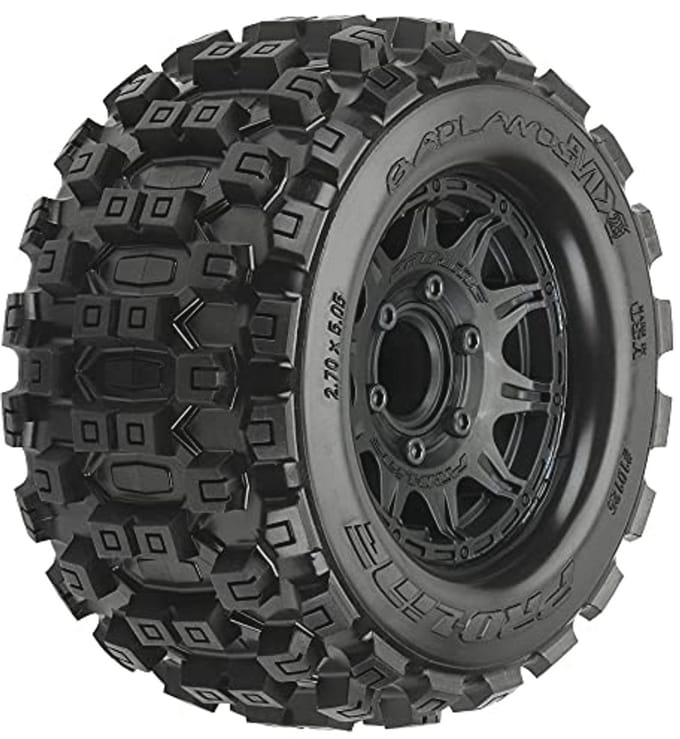 Badlands MX28 2.8 inch Bandenset voor RC Auto's - Voorgemonteerde Raid Wielen