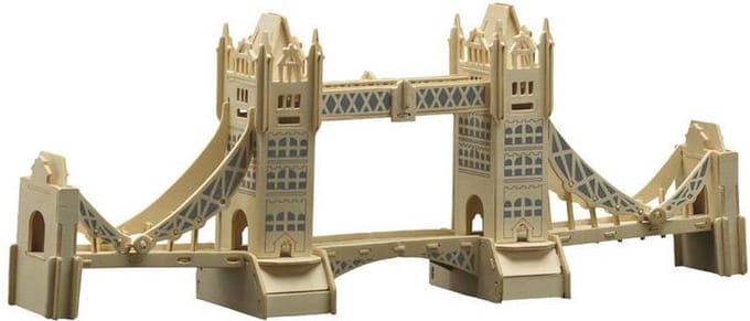 Pebaro Pebaro houten bouwpakket London Tower Bridge, 39 x 11 cm.