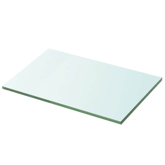vidaXL - Wandschap - transparant - 30x20 - cm - glas