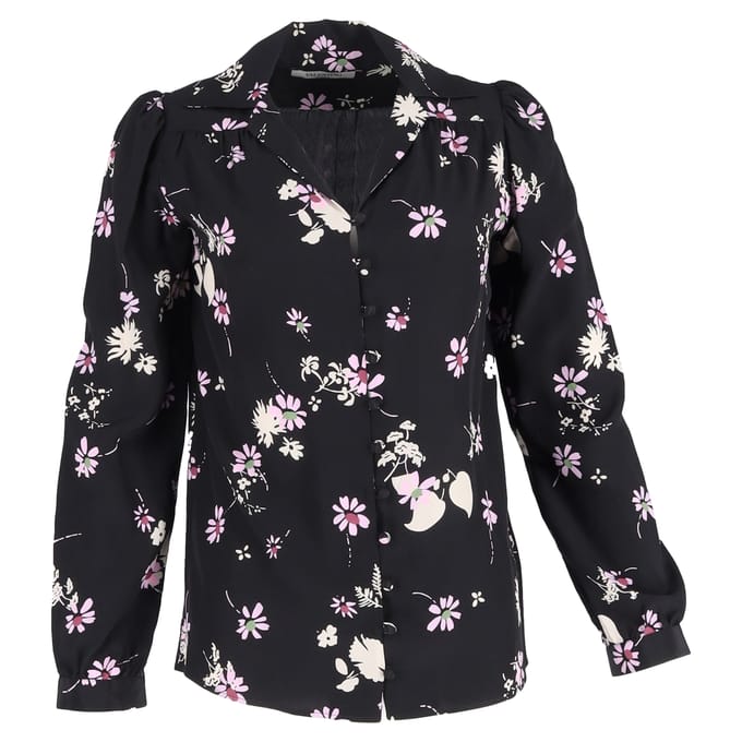 Valentino Crêpe de Chine blouse van zijde met bloemenprint