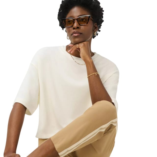 Sweaty Betty Sweaty Betty After Class Short Sleeve Sweatshirt WIT - Maat M