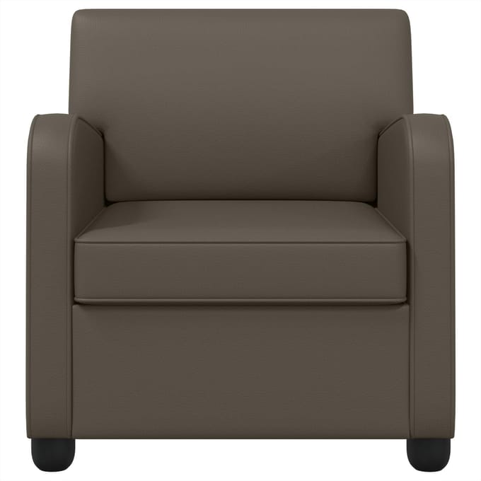 vidaXL - Fauteuil - Grijs - Kunstleer