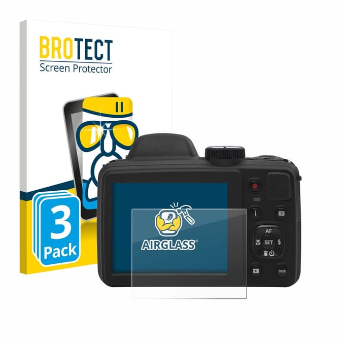 Screenprotector 3 Stuks voor Kodak Pixpro AZ405 Beschermglas transparant