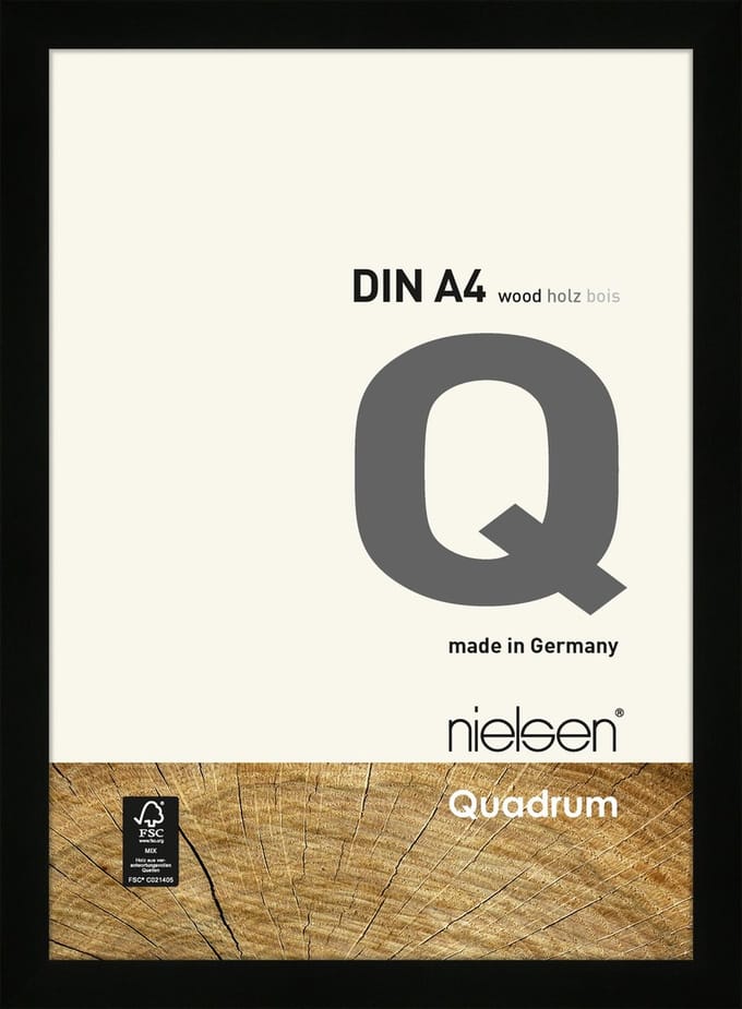 Nielsen Quadrum Houten Fotolijst Black 21x29,7cm (A4)