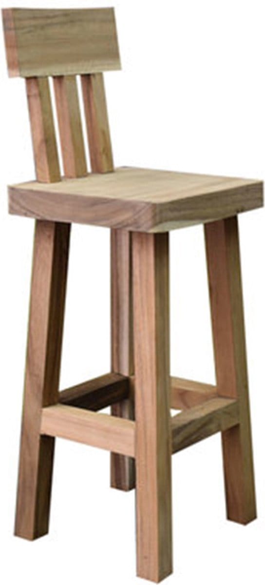 Boomstam barstoel 40x40xH114 cm