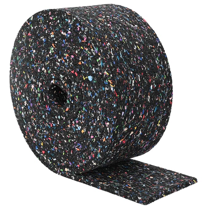 vidaXL Rubbergranulaatrol Zwart 1000 x 12 x 0,8 cm Rubber