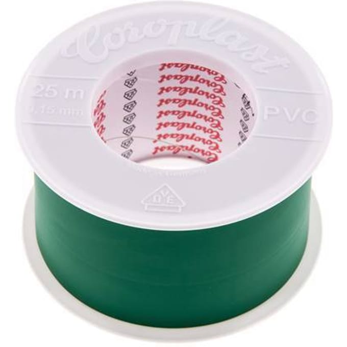 Elektrische Isolatietape Vde-Getest 50mm/25m Groen