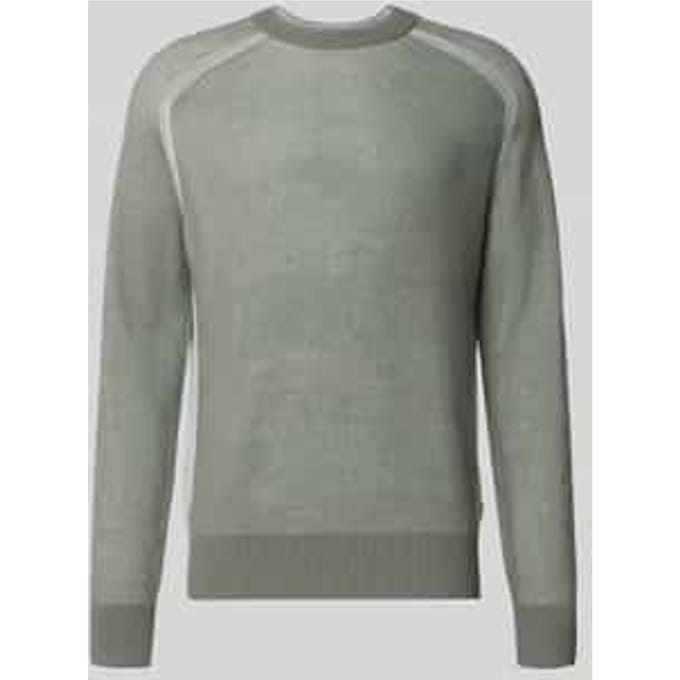 Regular Fit gebreide trui van scheerwolmix model 'AKAJER'