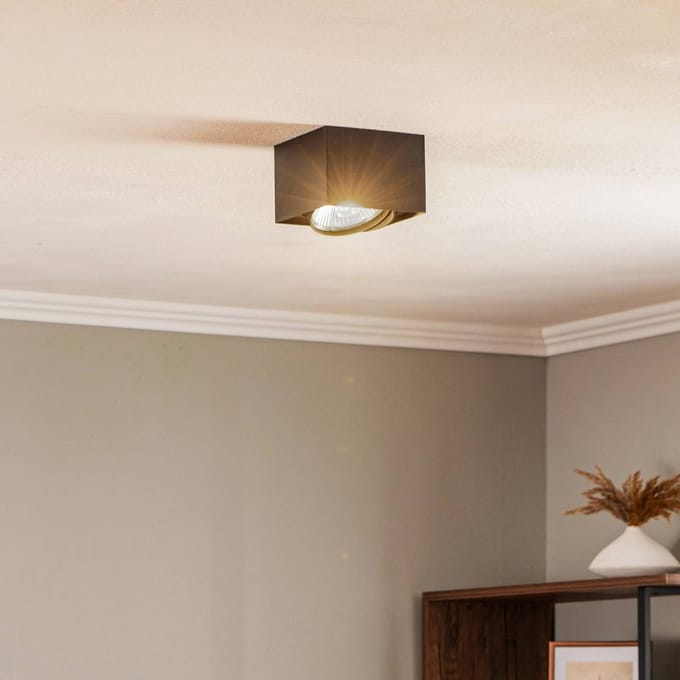 Argon Plafondspot Ronda, 1-lamp, zwart