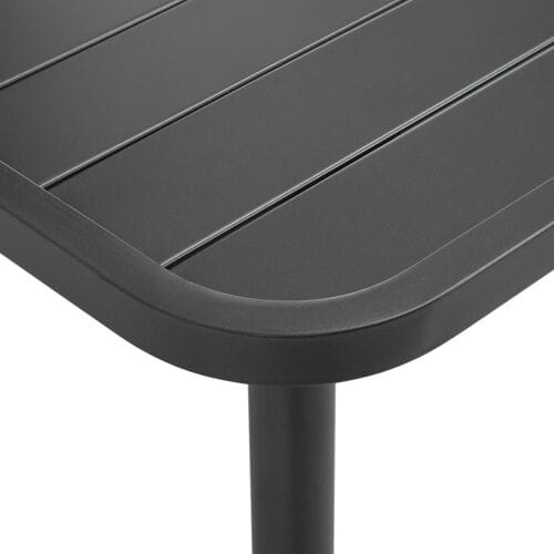 vidaXL - Tuintafel - 80x80x72 - cm - staal - donkergrijs