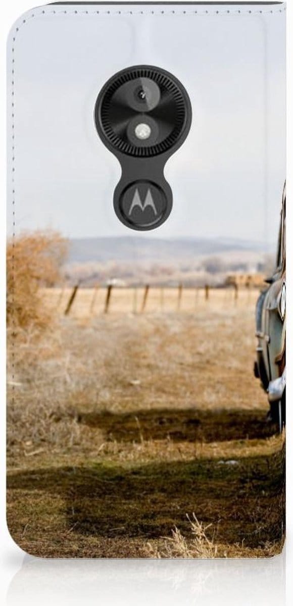 Motorola Moto E5 Play Stand Case Vintage Auto