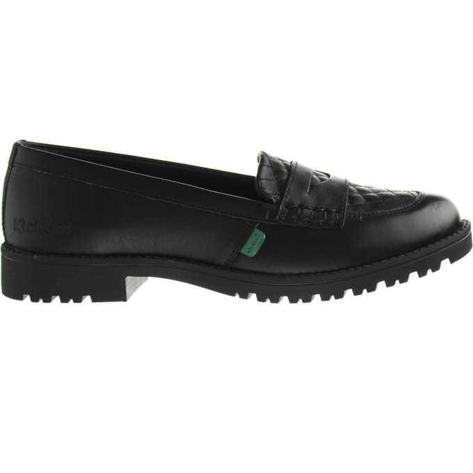 Kickers Lachly Quilt Loafer Damesschoenen Zwart