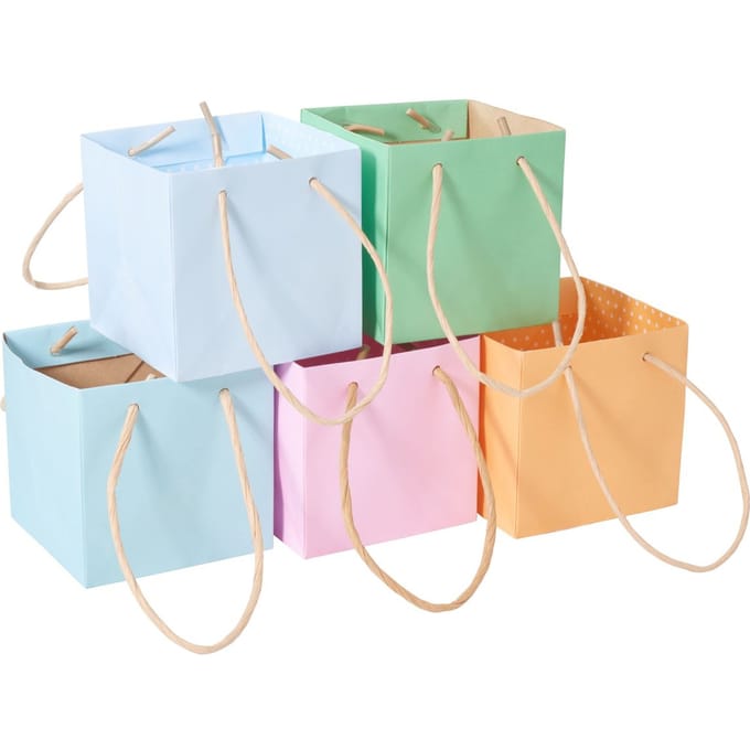 VBS Papieren zakjes "Pastel", set van 5