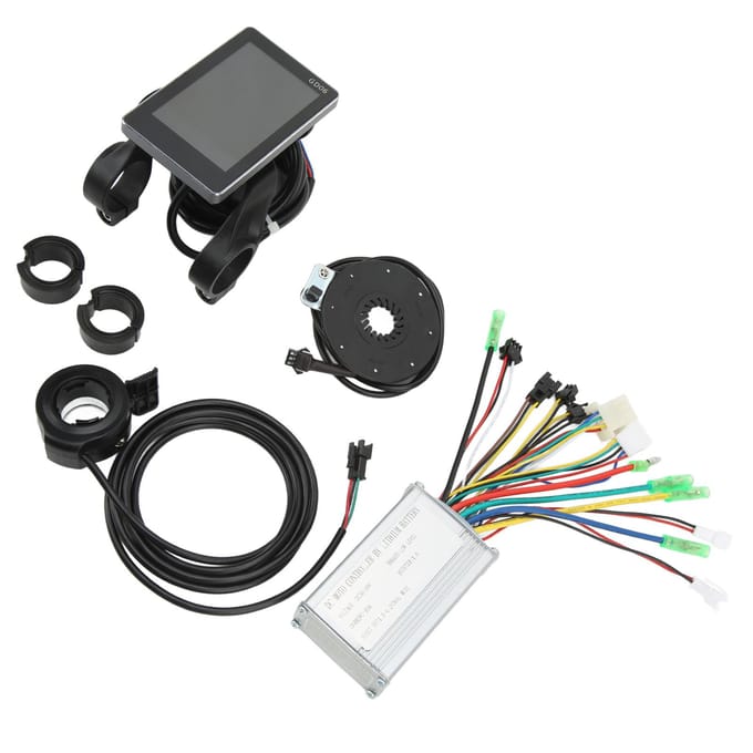 15A Elektrische Fiets Controller Kit met LCDGD06 Meter 130X Schakelaar 8C Trapsensor voor 350W 250W gray